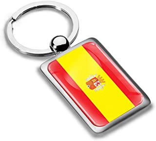 Llavero rectangular bandera de España